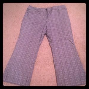 Plaid yellow and black pants